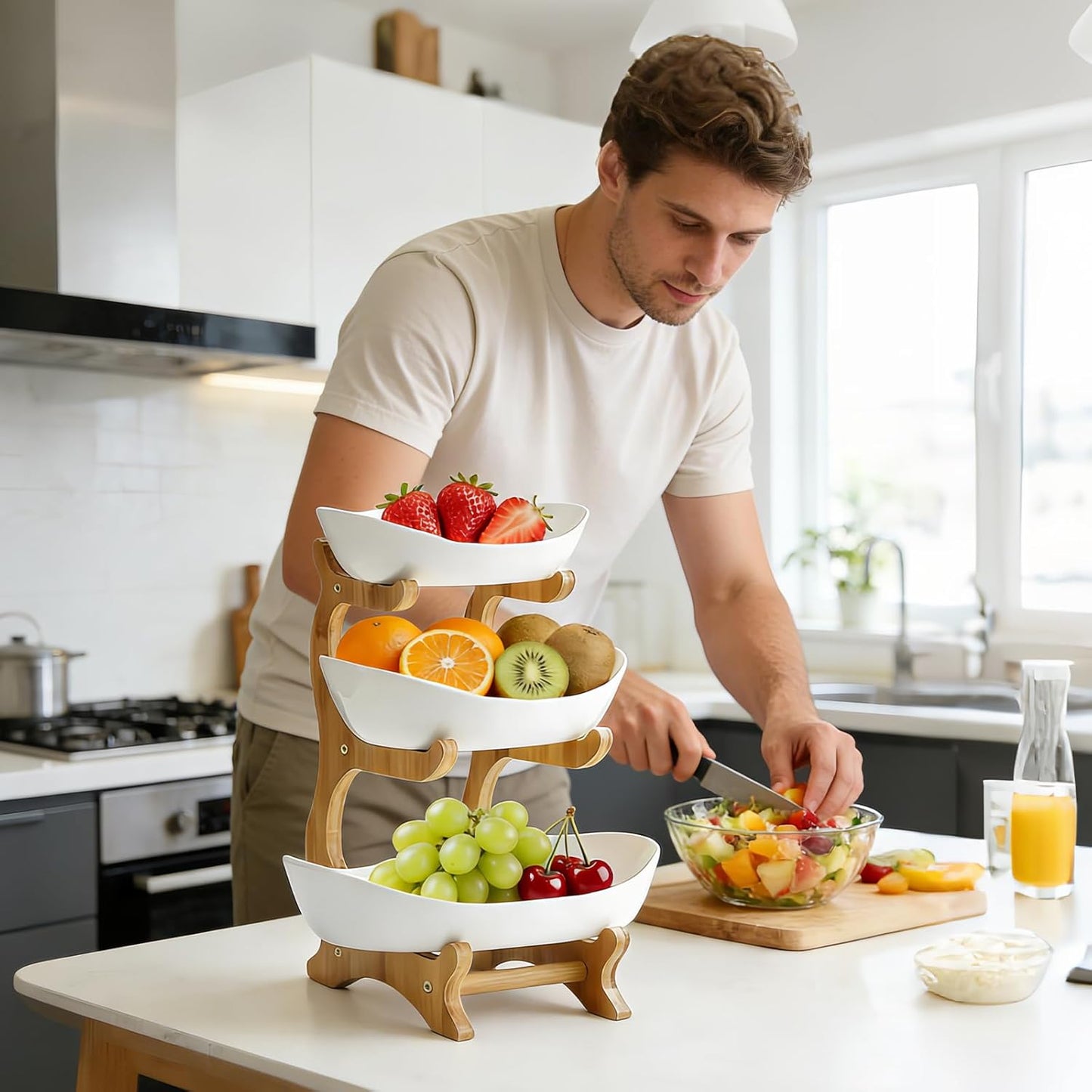 Obst-Etagere mit 3 Etagen