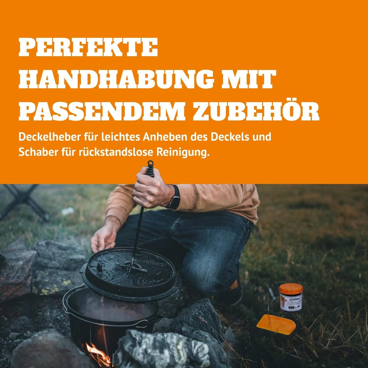 Feuertopf ft9 Einsteiger-Set, 7,5 Liter (mit Standfüssen)