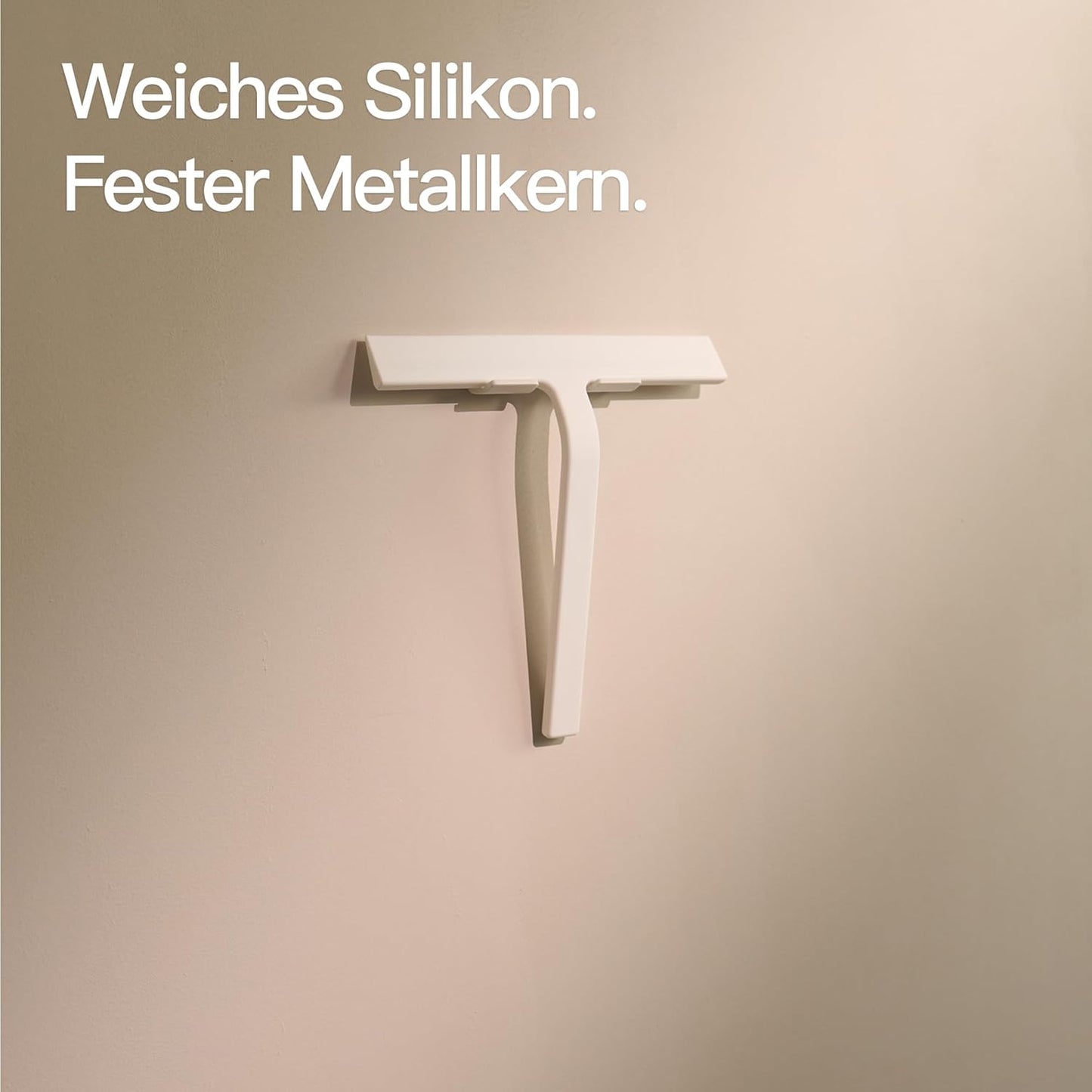 Duschabzieher ohne Bohren, Weiss 23 cm