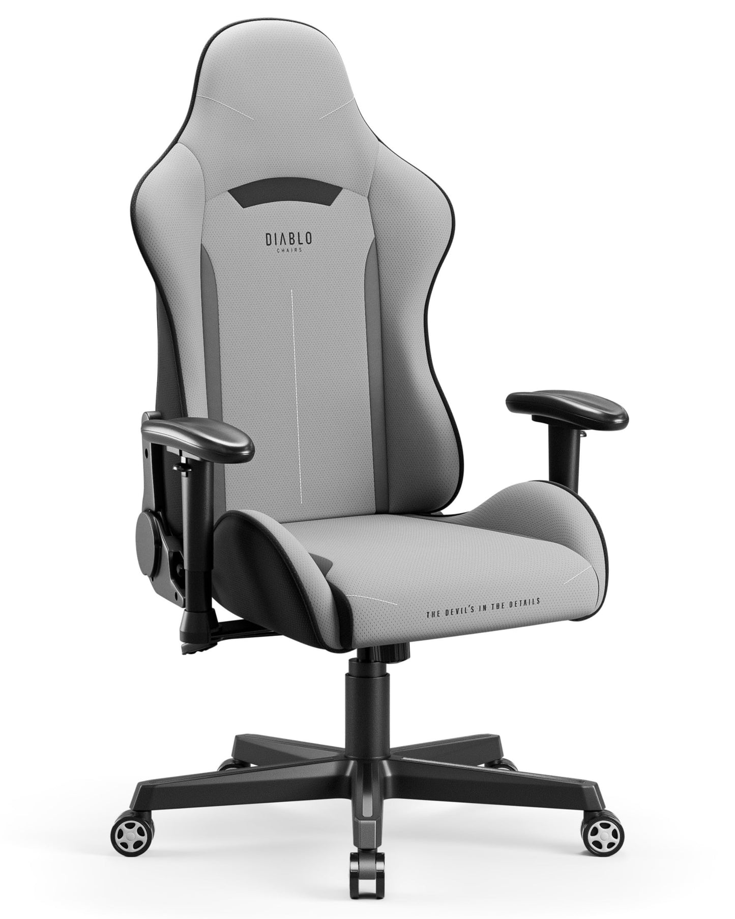 Ergonomischer Gaming-Stuhl X-Starter mit Kippmechanismus, Grau 132 cm x 68 cm x 49.5 cm