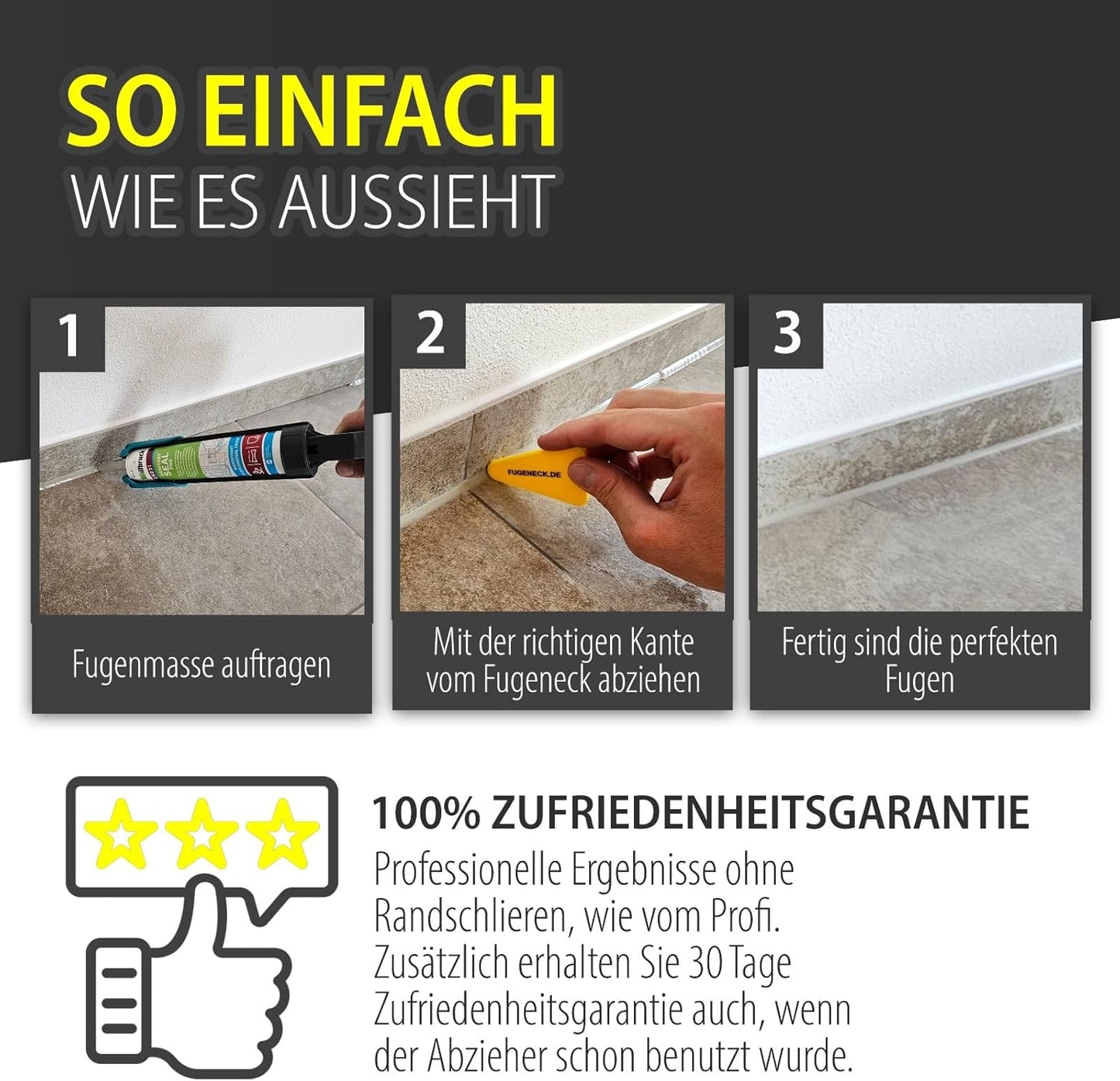Fugenerstellungs-Set mit Abzieher & Glättemittel, Abzieherset + Sprühflasche