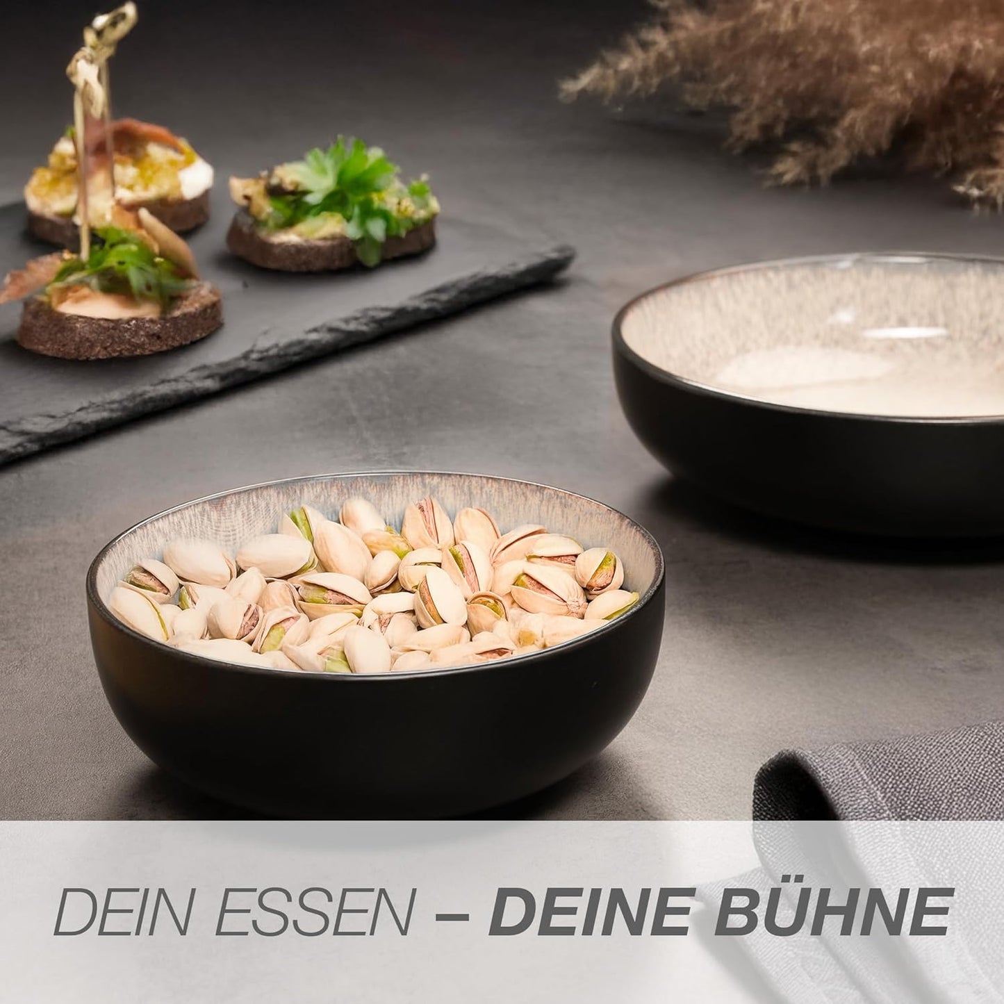2er-Set Servierschalen, Beige Servierschüssel (2x)