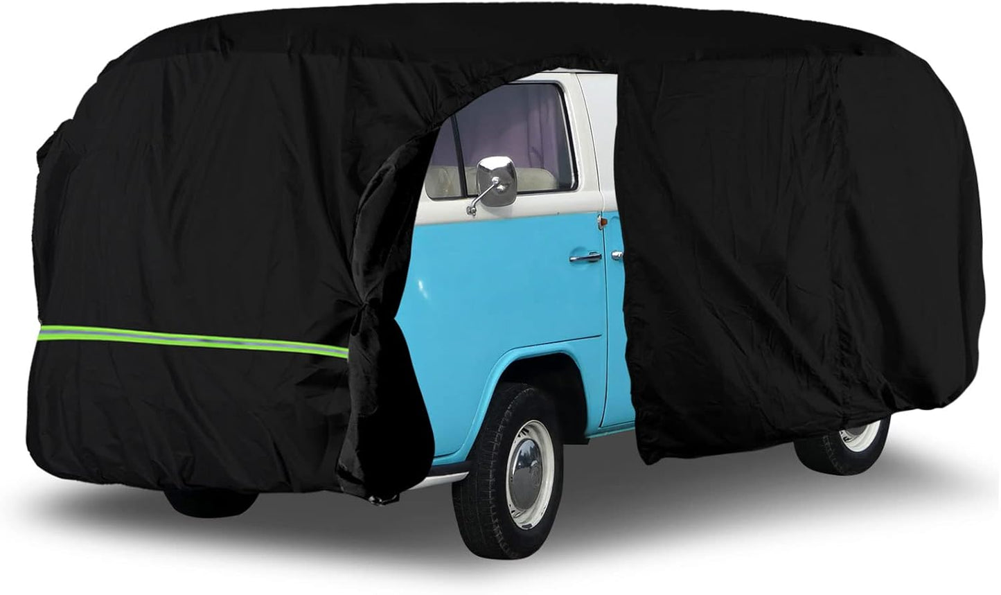 Wetterfeste Autoabdeckung für VW T1-T3 (1950-1992), Schwarz Maßgeschneidert für VW Type 2 T1 T2 T3 1950–1992