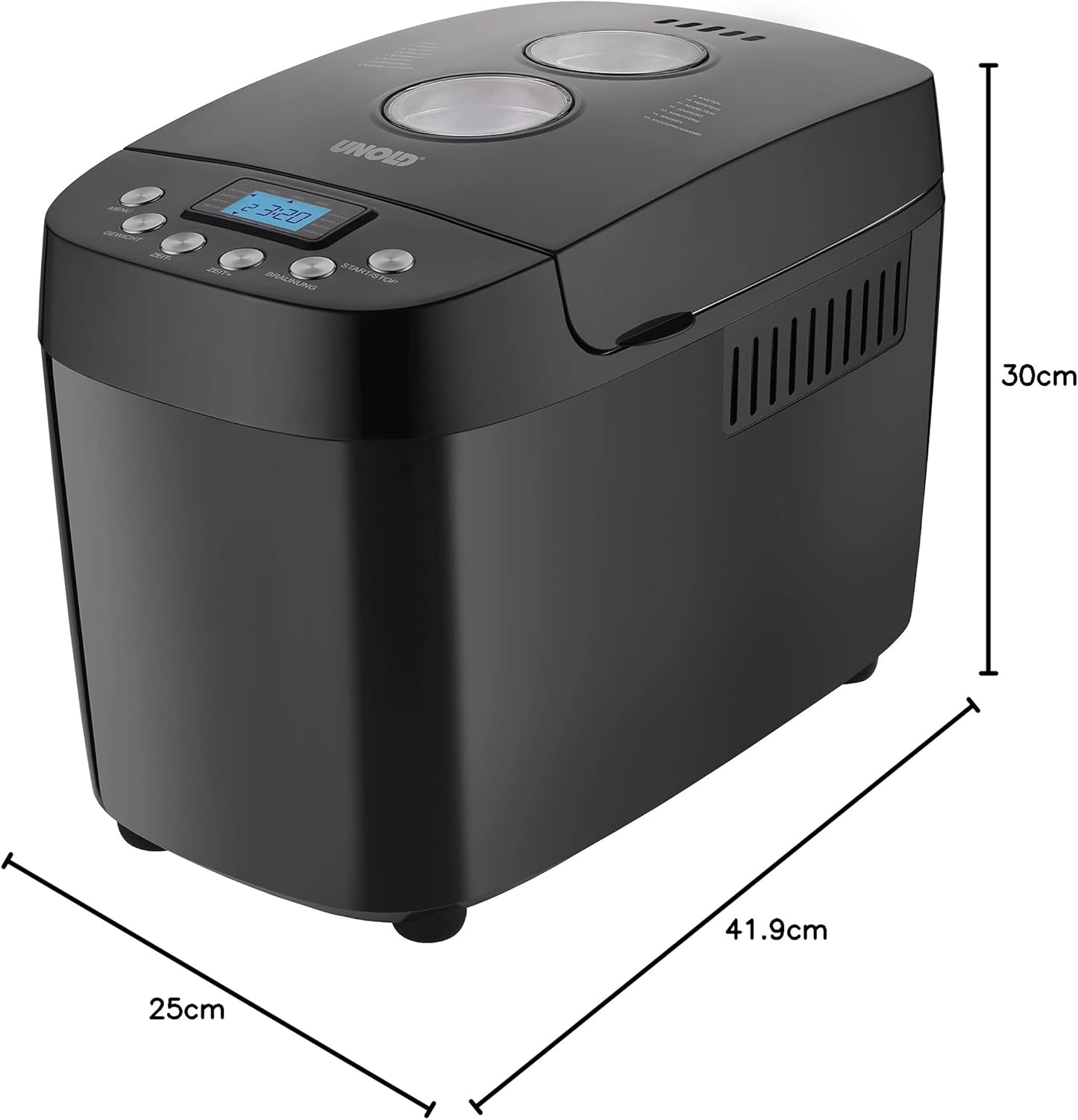 Big Black Backmeister Brotbackautomat, Schwarz