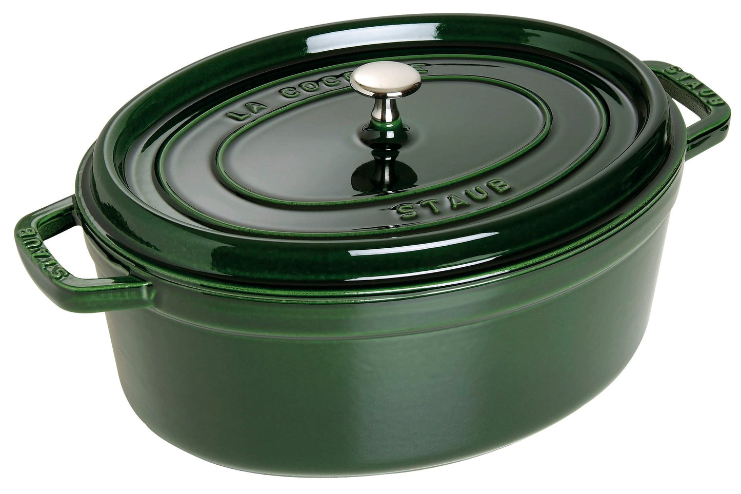 Cocotte Bräter mit Deckel, 33 cm, 6.7 L Basilikum-Grün