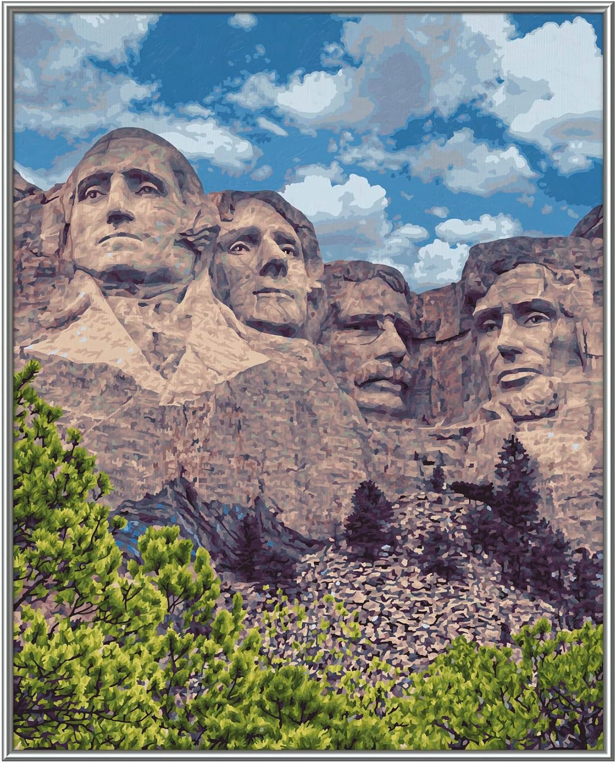 Malen nach Zahlen Mount Rushmore