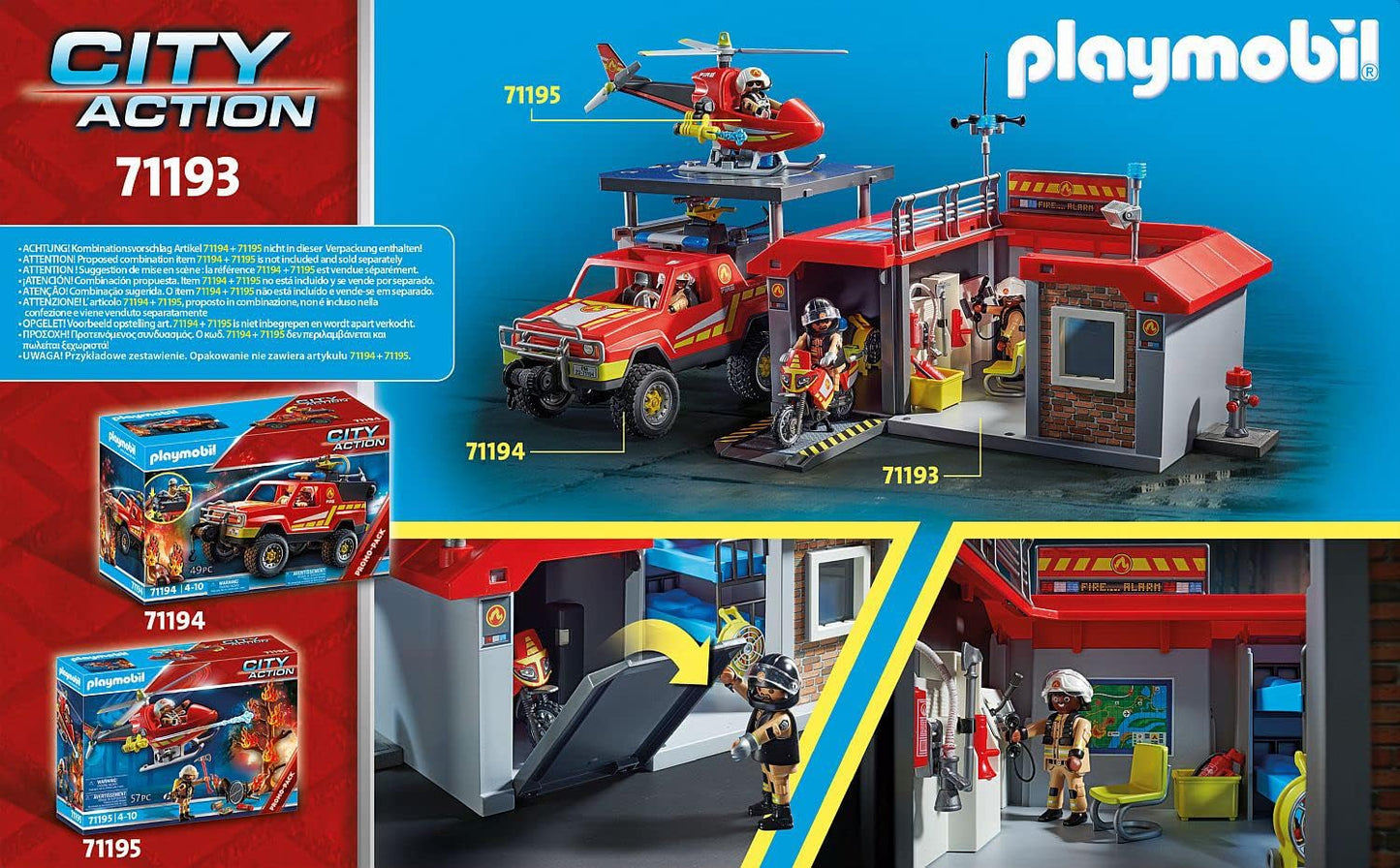71193 City Action Mitnehm-Feuerwehrstation, Konstruktionsspielzeug