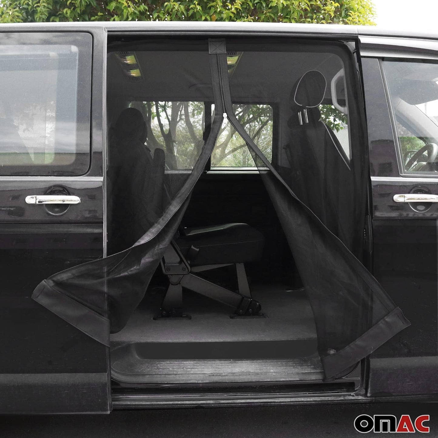 Moskitonetz für VW T6/T6.1 2015-2024 Schiebetür, Schwarz / Moskitonetz Schiebetür, Schwarz
