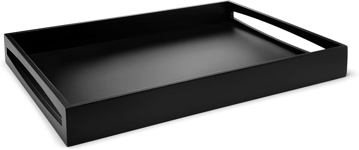 Servier-Tablett, 55 x 40 x 6 cm Schwarz