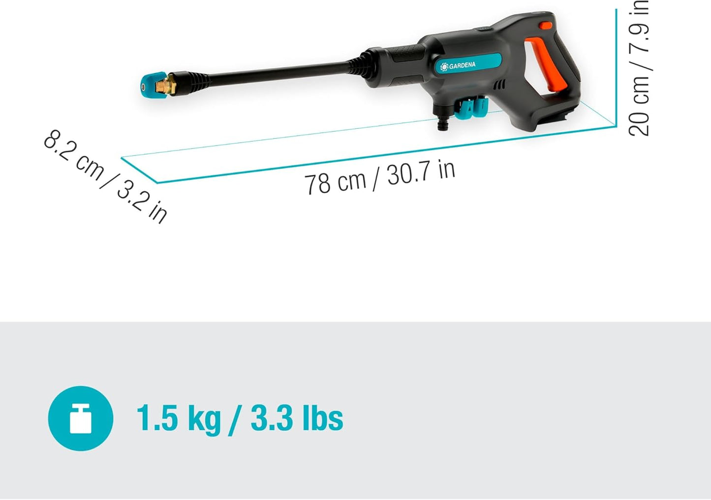Akku-Mitteldruckreiniger AquaClean, ohne Akku