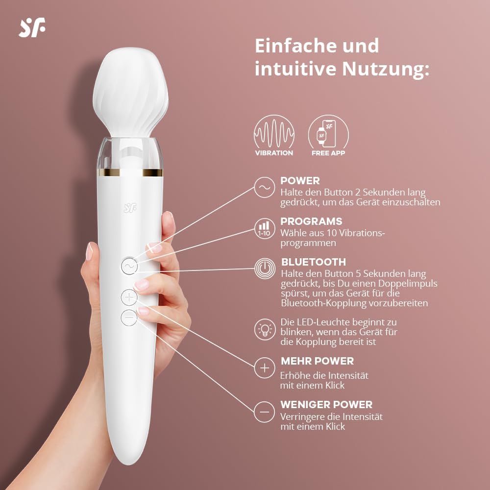 Double Wand-er XXL Massager mit App-Steuerung