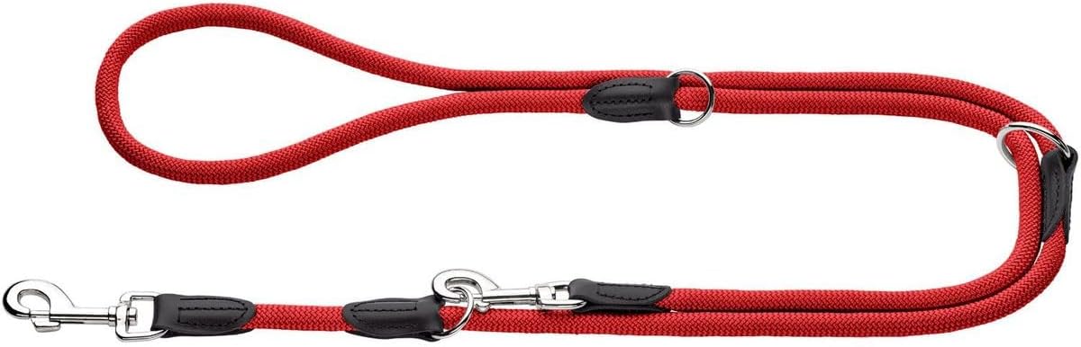 Freestyle - verstellbare Führleine für Hunde (200 cm), 0.8x200 cm (1er Pack), rot
