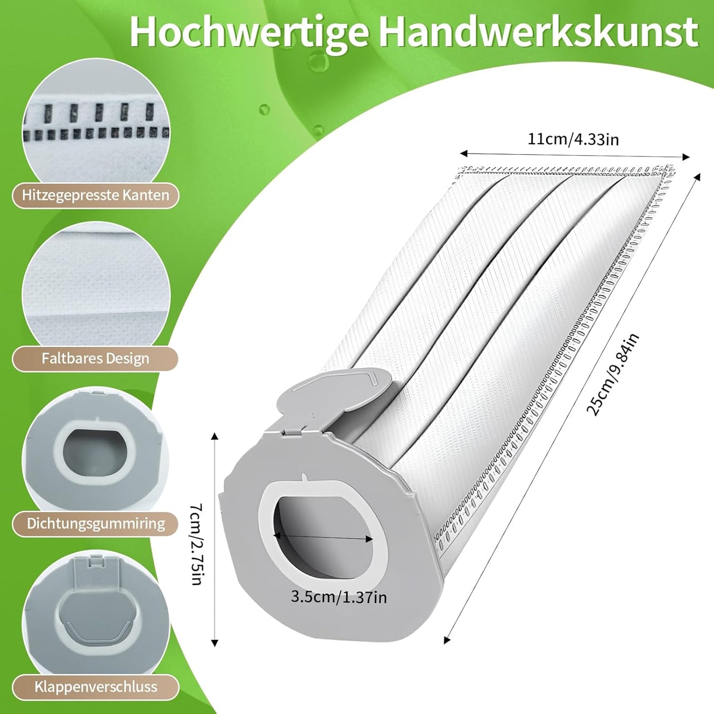 Staubsaugerbeutel-Set für Vorwerk Kobold VK7 & FP7 (12 Stück)