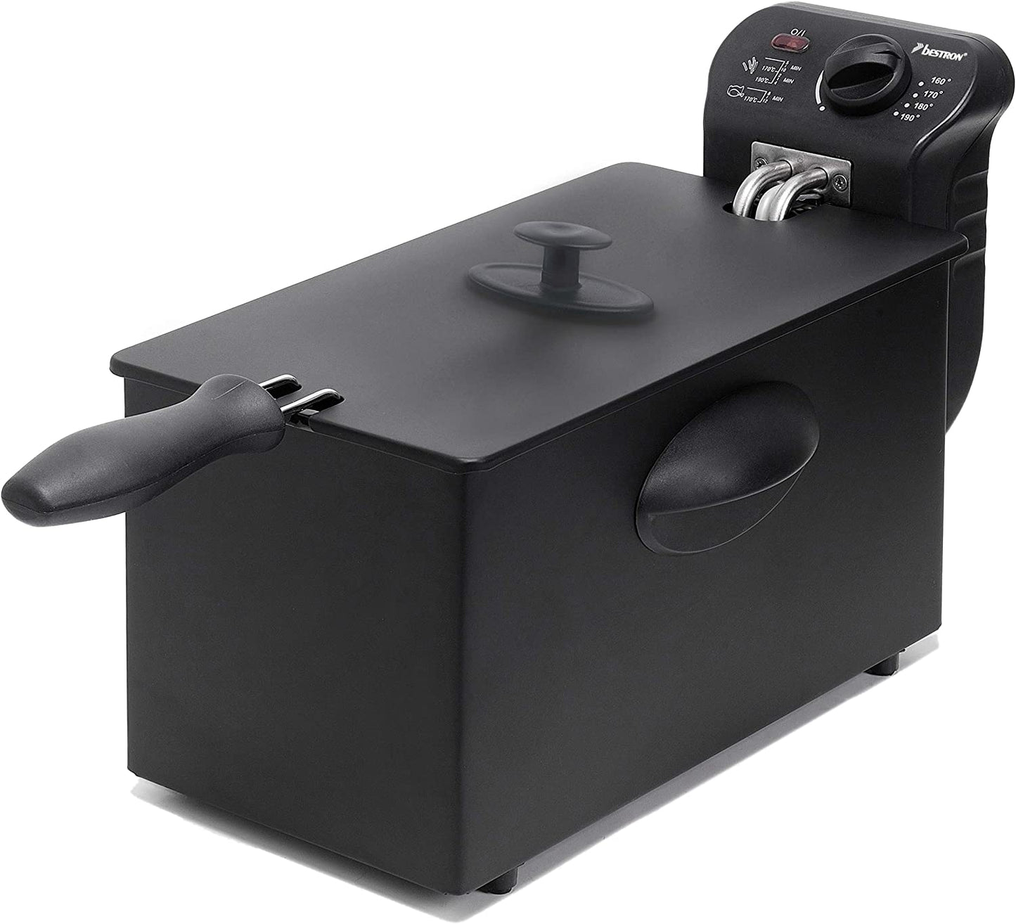 AF357B, Fritteuse, Schwarz Single