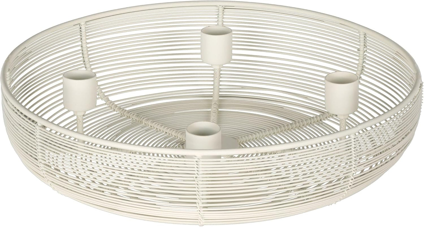Hagony Adventskranz, Creme, ⌀ 30,5 Cm