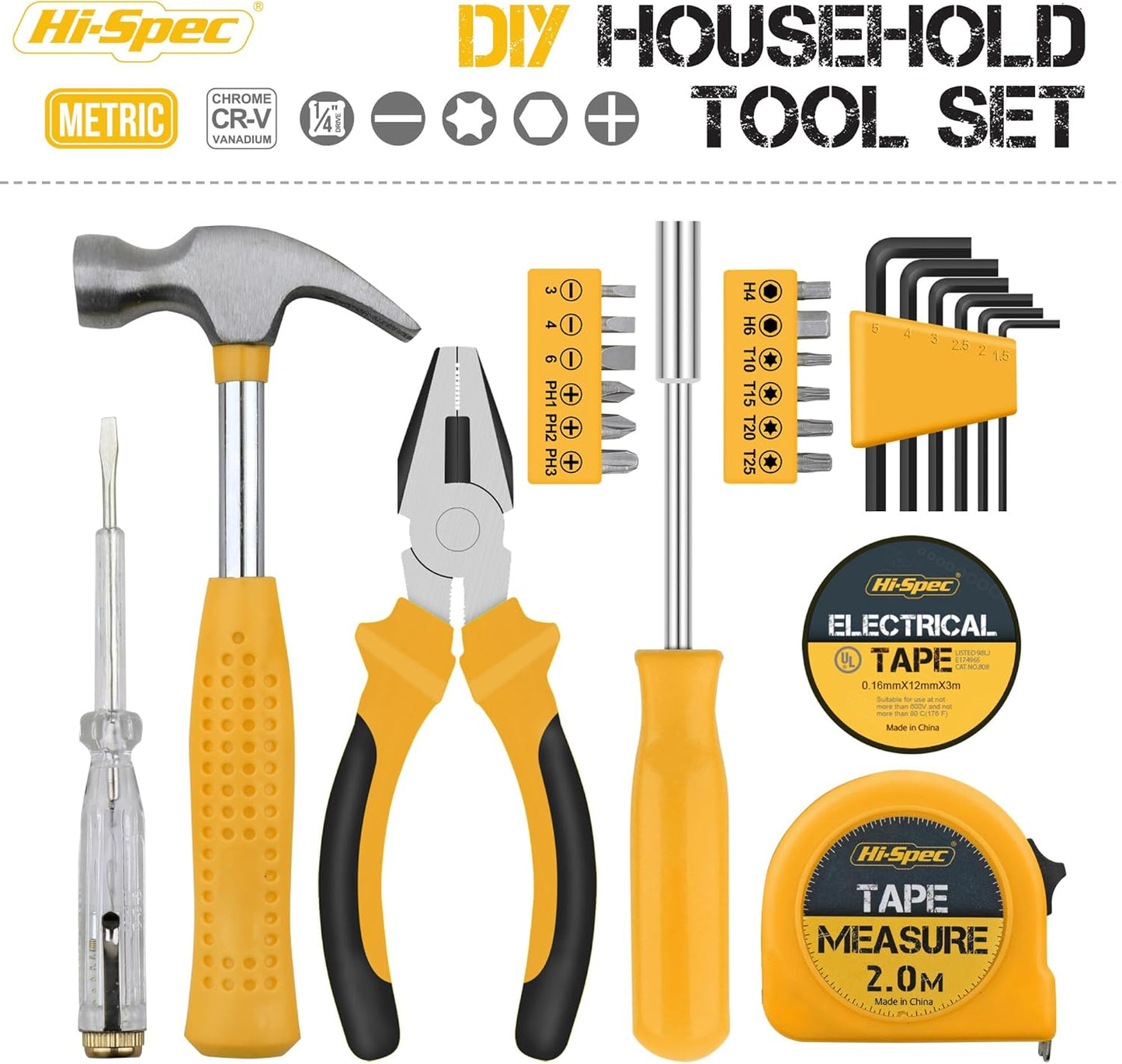 24-teiliges Haushaltswerkzeug-Set, 24 Teile