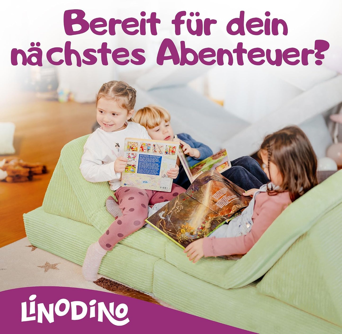 Spielsofa für Kinder, Avocado Grün