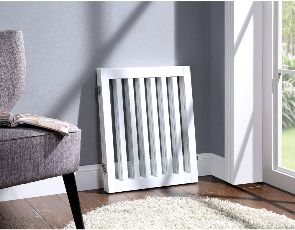Frei stehendes Absperrgitter, Weiss / 152L x 61H cm, 3-teilig