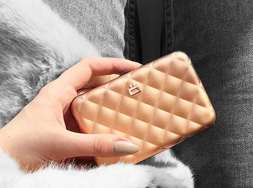 Geldbörse - Quilted Button, Rose Gold