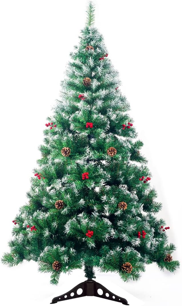 Künstlicher Weihnachtsbaum mit Schnee-Effekt, 150 cm