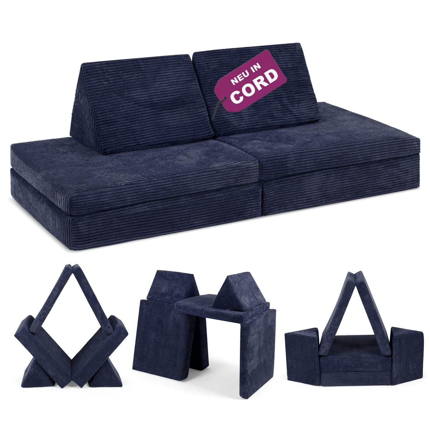 Spielsofa für Kinder, Weltraumblau
