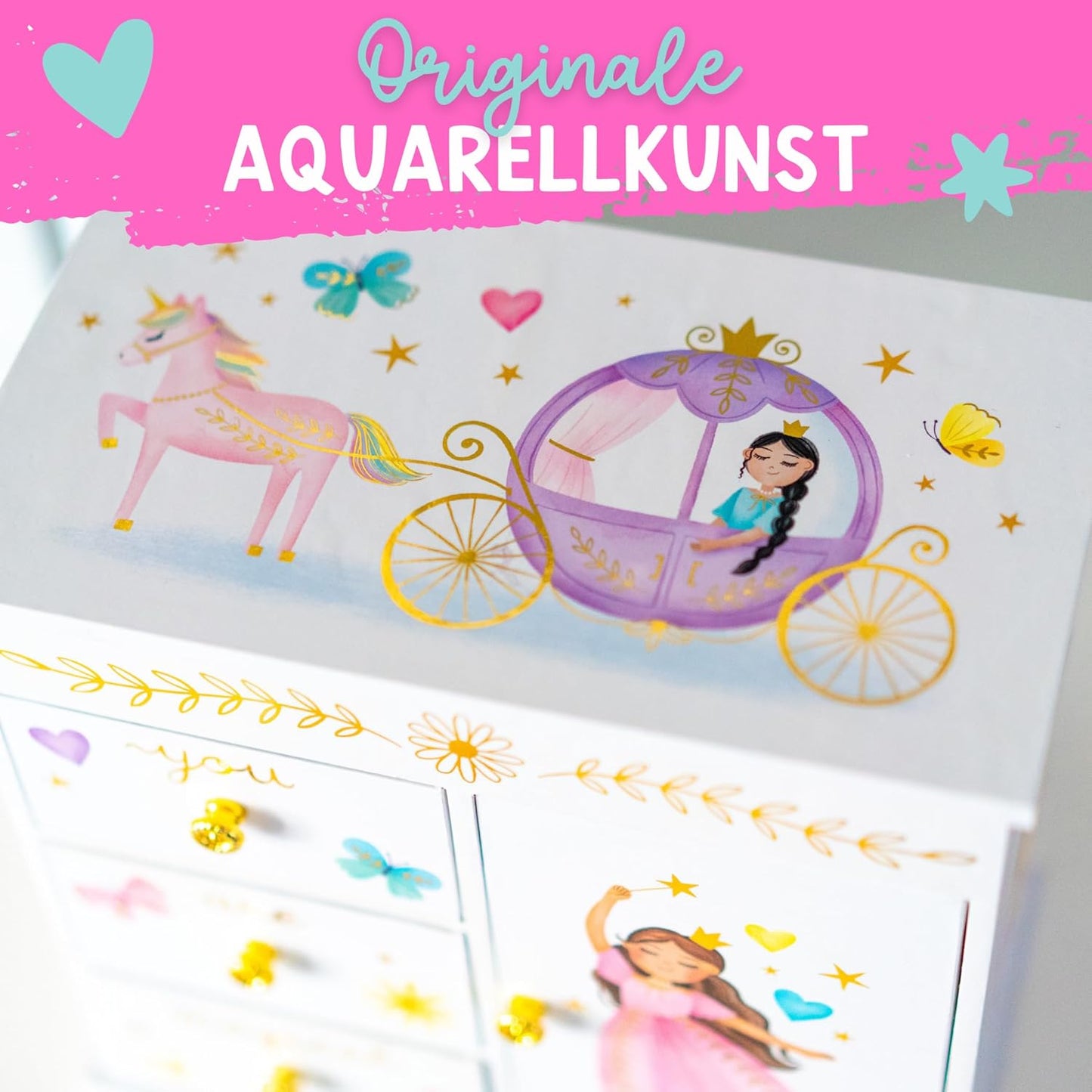 Musikalische Kinderspieluhr mit Spiegel, Perfekte Prinzessin