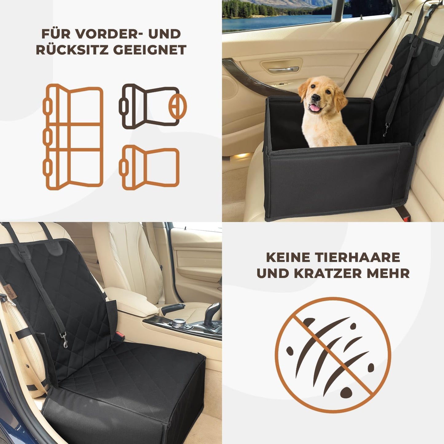 Hunde Autositz, Schwarz