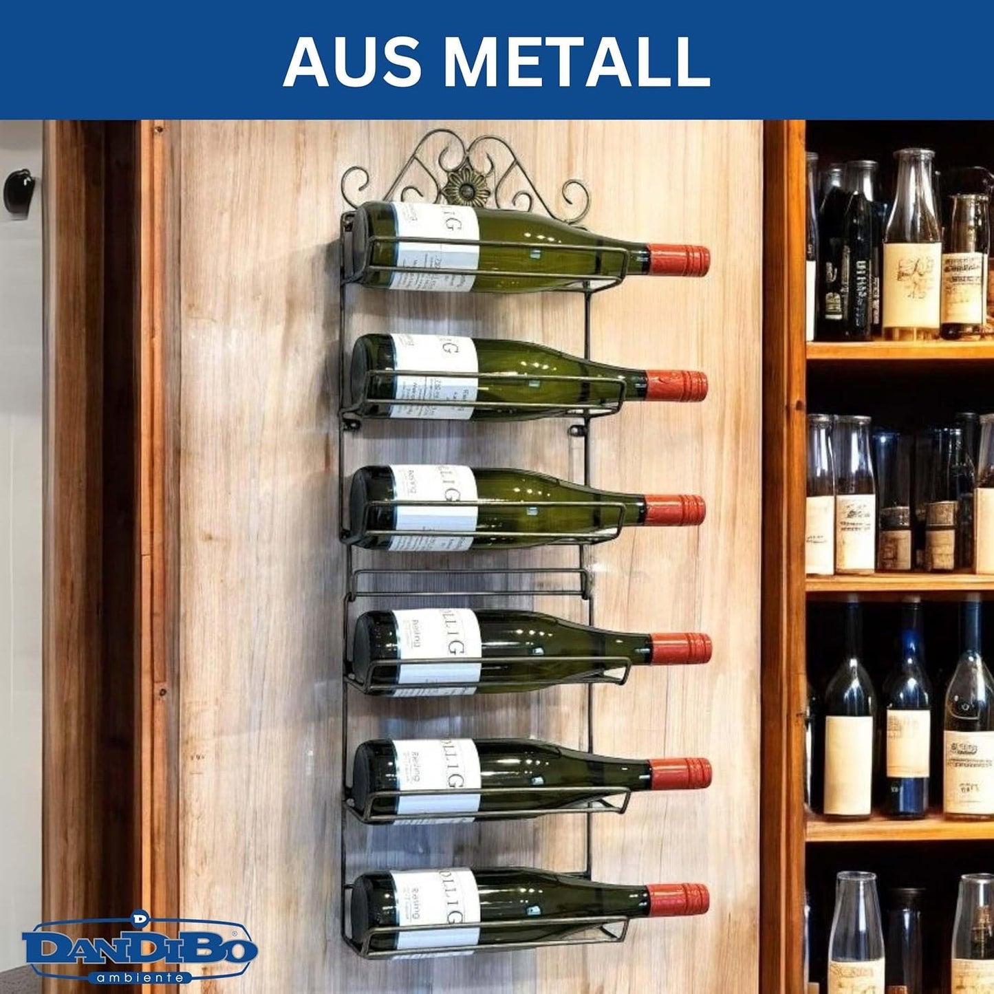 Weinregal für die Wand