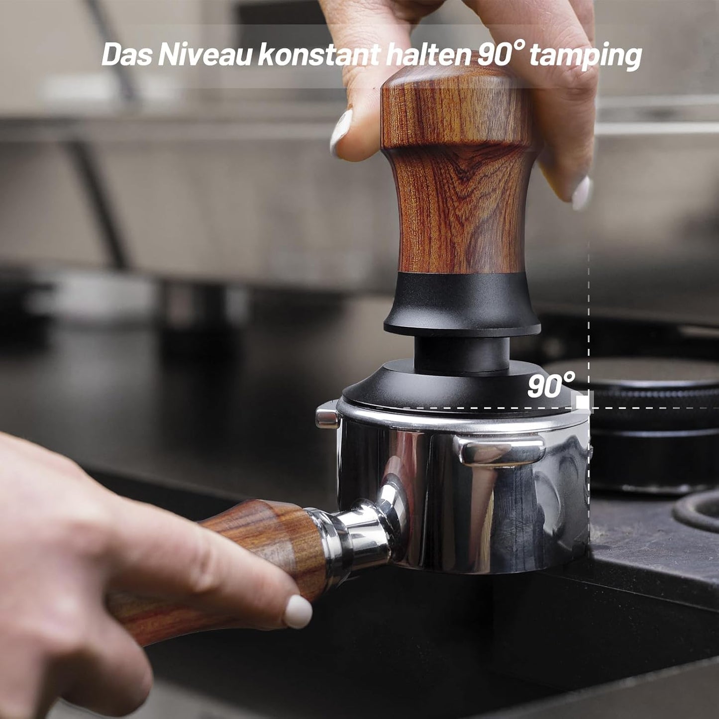 Espresso Tamper mit Druckregulierung, 51MM