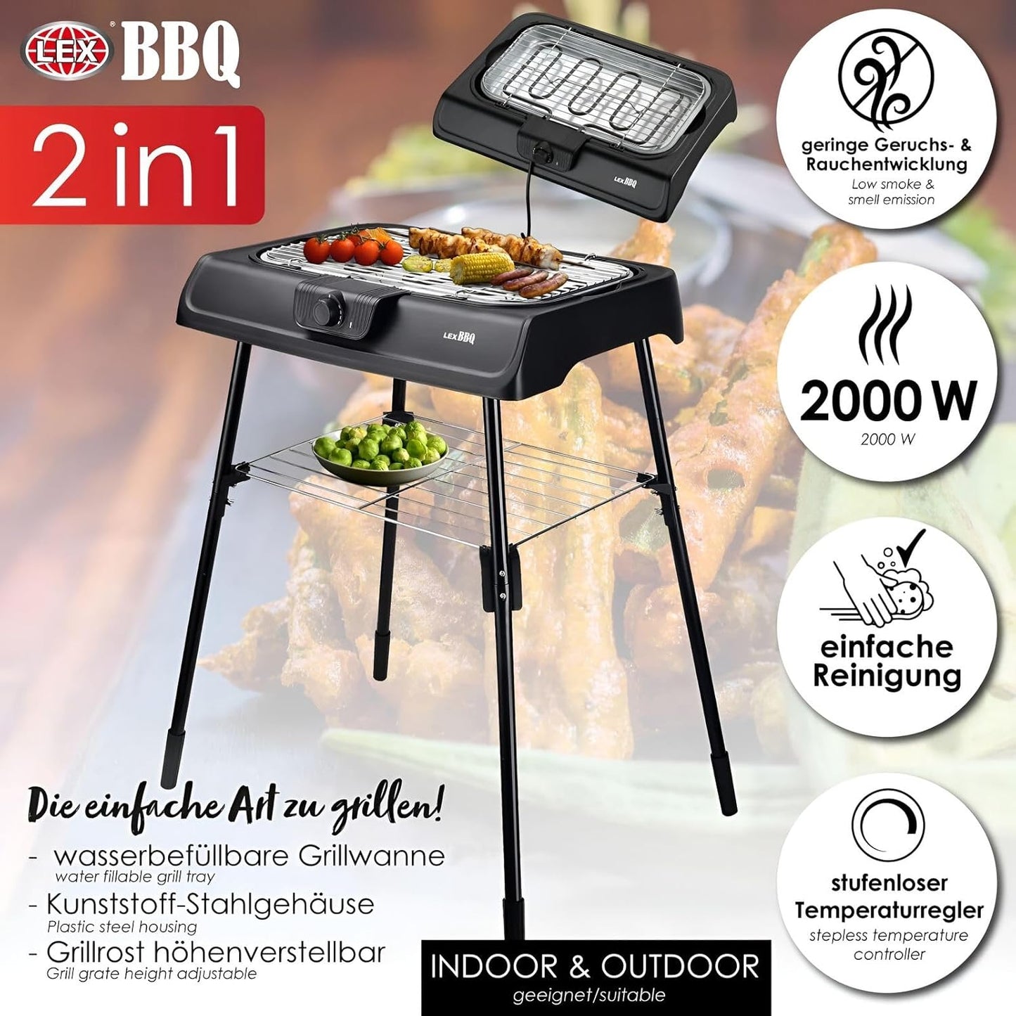Tisch- und Elektrogrill