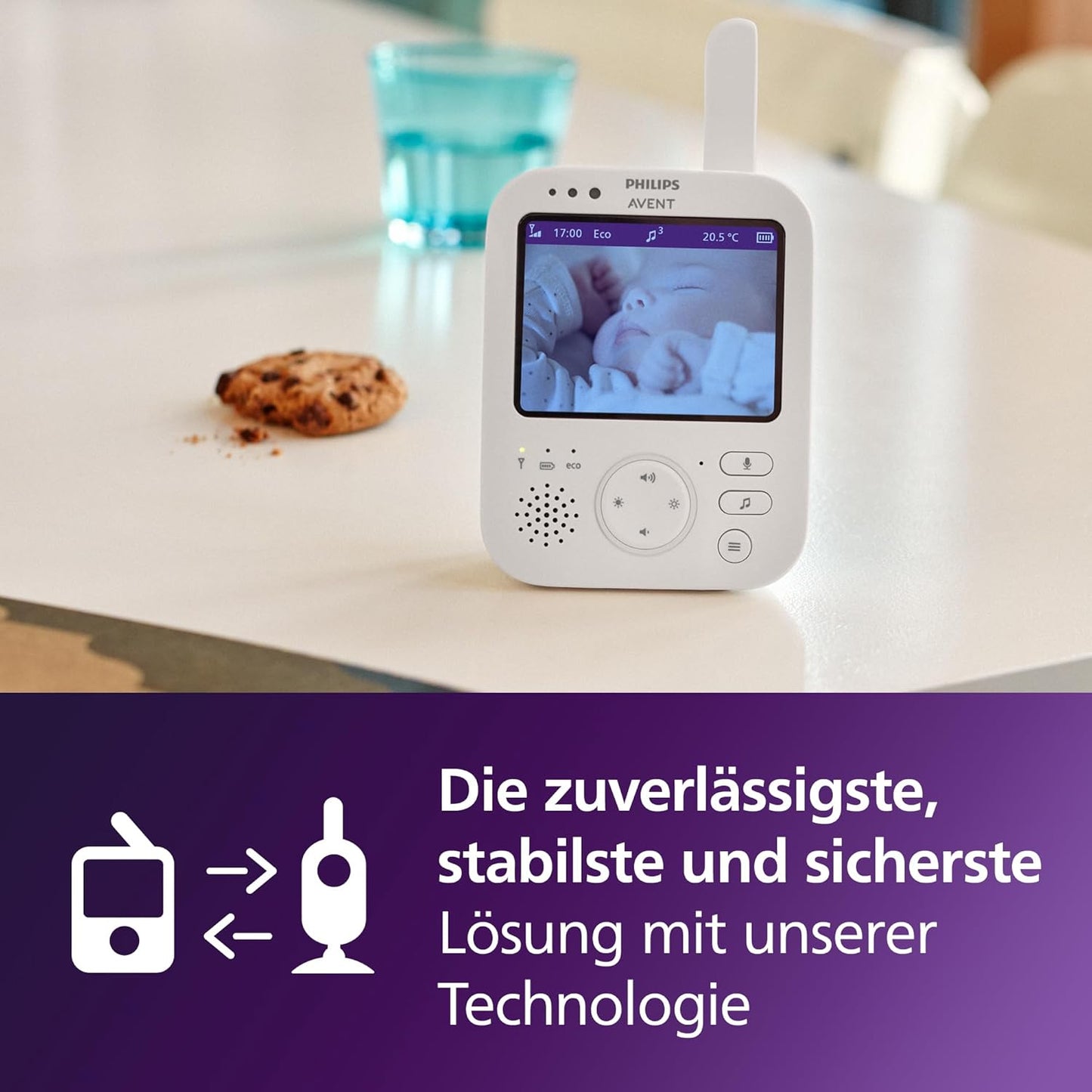 Babyphone Avent mit Kamera und Nachtsicht (SCD891/26), SCD891/26