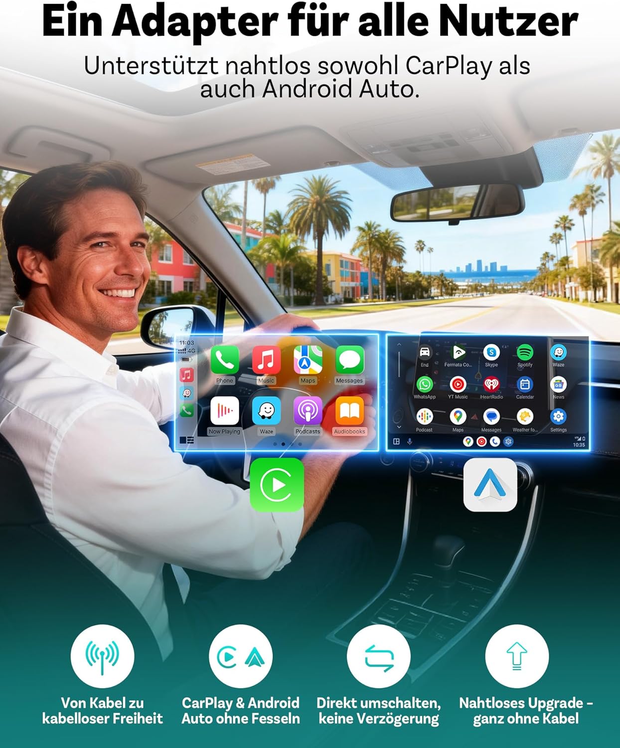 Mini Pico CarPlay & Android Auto Adapter