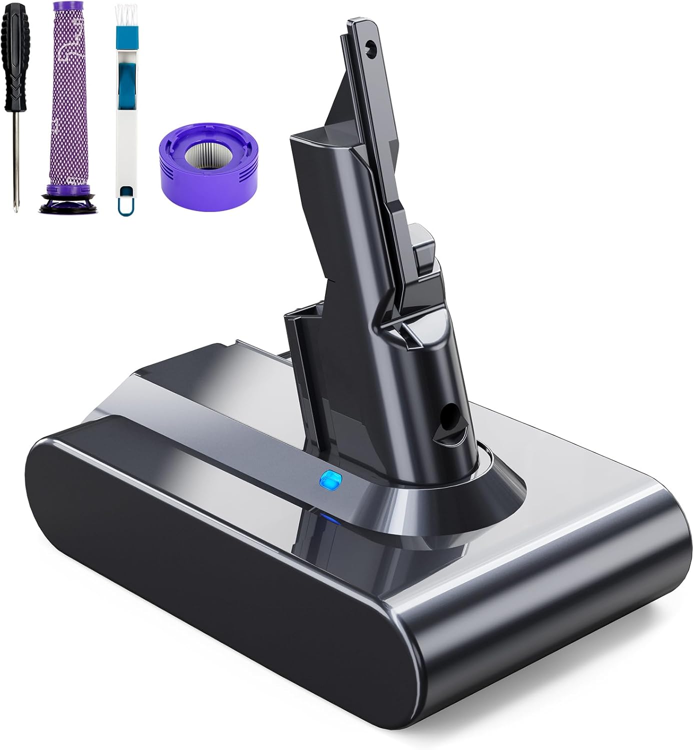 Akku für V7 & SV11 Staubsauger mit Batterieanzeige, V7