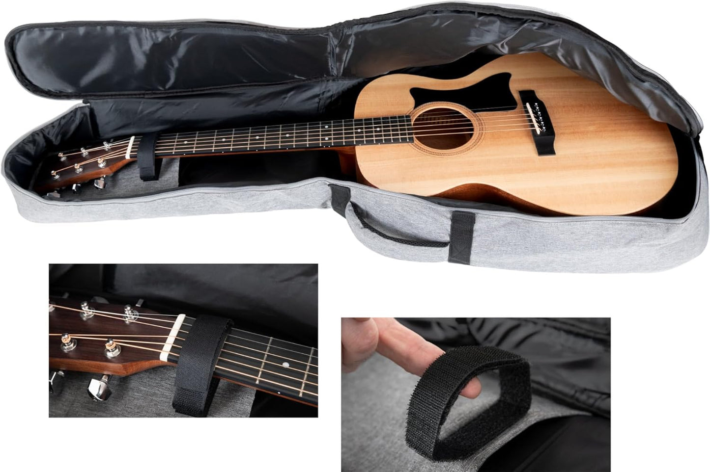 Westerngitarrentasche mit Rucksack-Gurten, für Westerngitarre