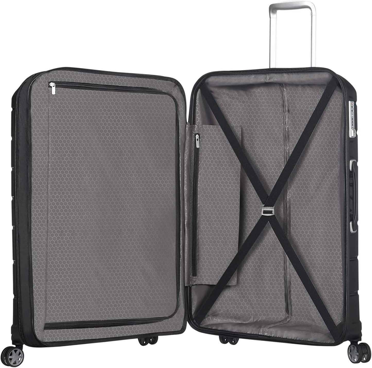 Erweiterbarer Koffer Flux, Schwarz Flux Spinner L (75 cm - 111 L)
