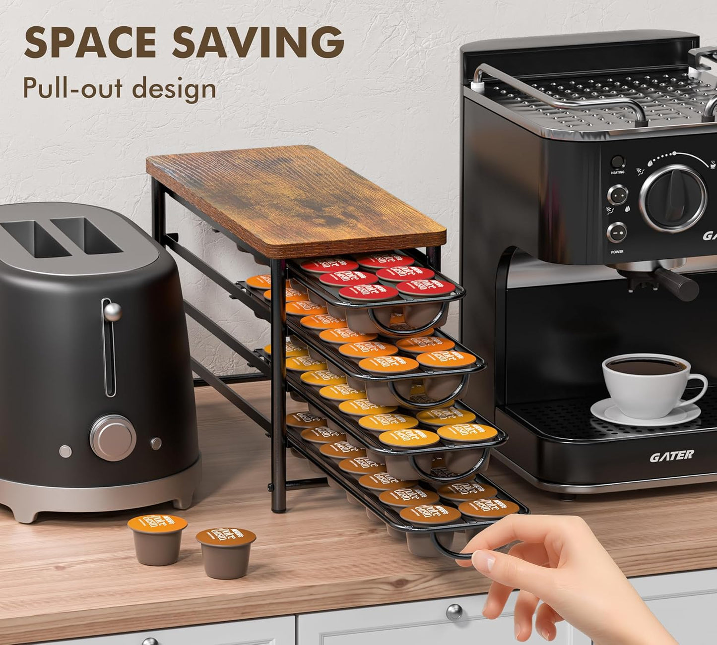 Kapselhalter für Dolce Gusto, für 56 Kapseln