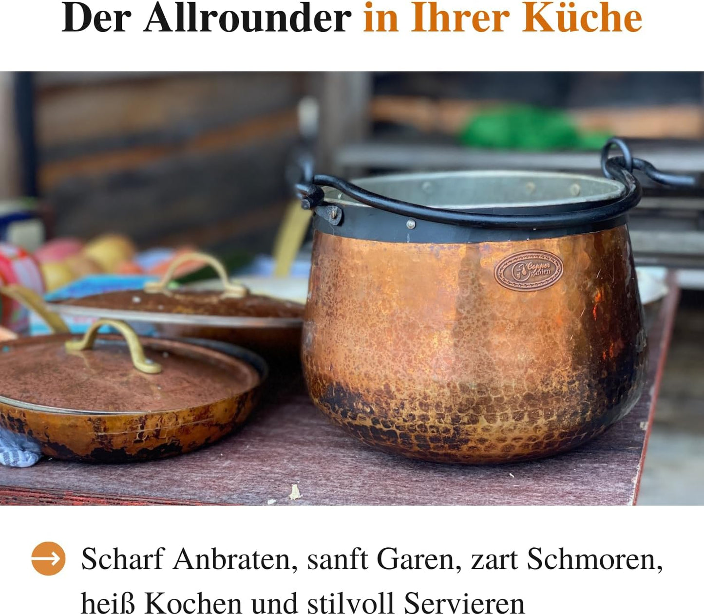 Kupferkessel, 20 L, 20 L Verzinnt