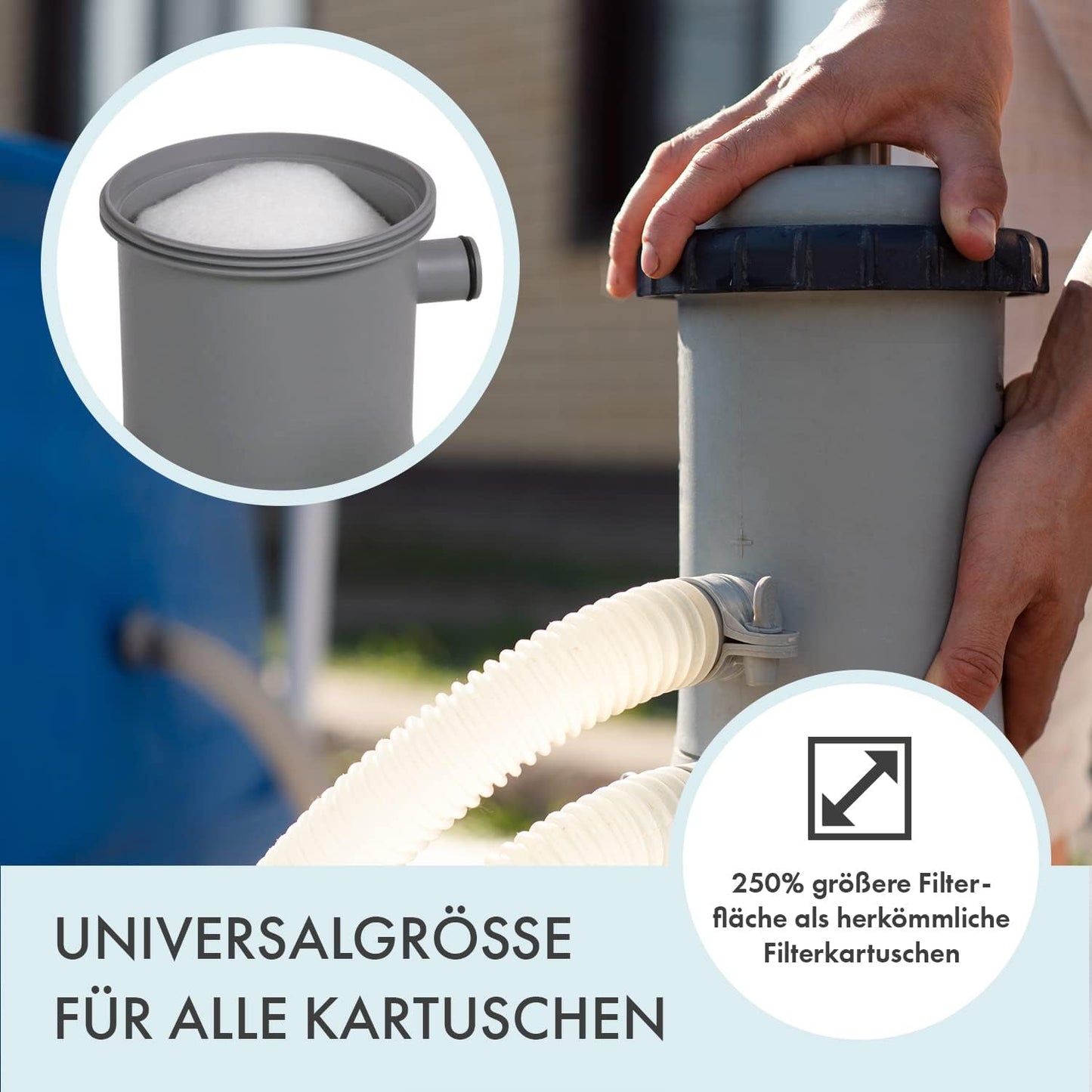 Universal Pool- und Whirlpool-Filterkartuschen, 3x Doppelpack, 3x Doppelpack