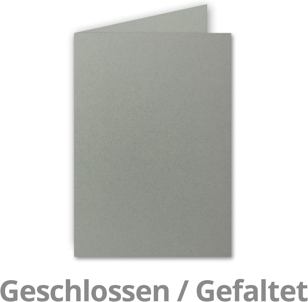 Faltkarten-Set mit Umschlägen und Einleger (75-teilig), 75 Karten-Sets 34-Graphitgrau