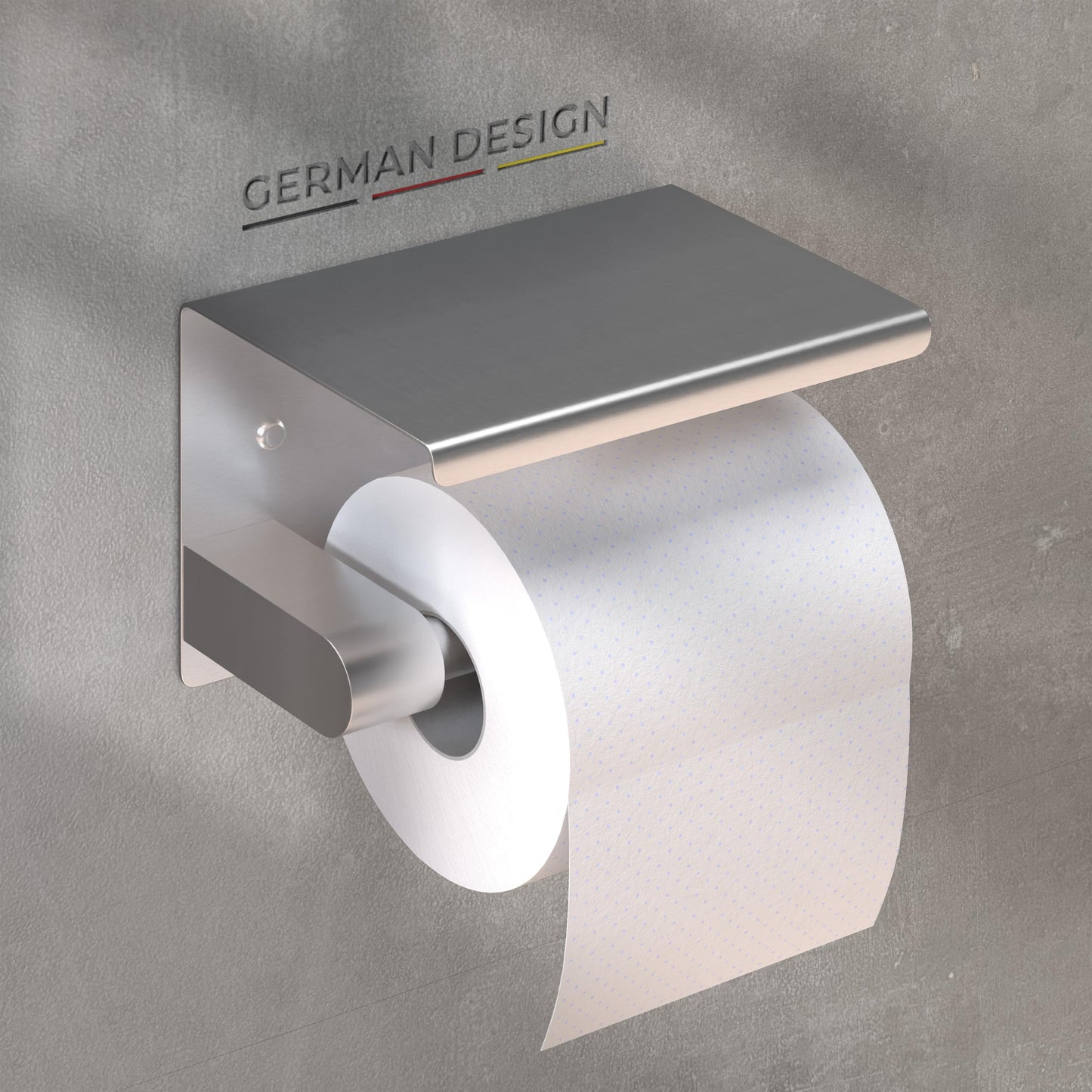 Toilettenpapierhalter ohne Bohren, Edelstahl Gebürstet Edelstahl