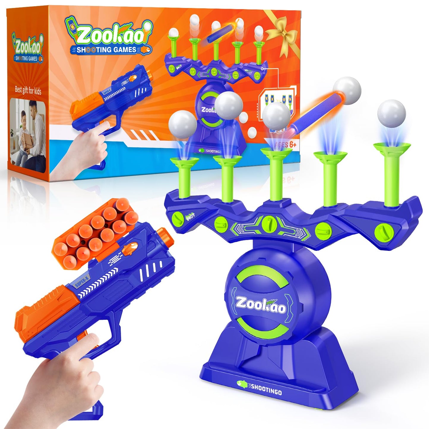 Hover Spielzeug Pistole für Zielscheiben, Blau