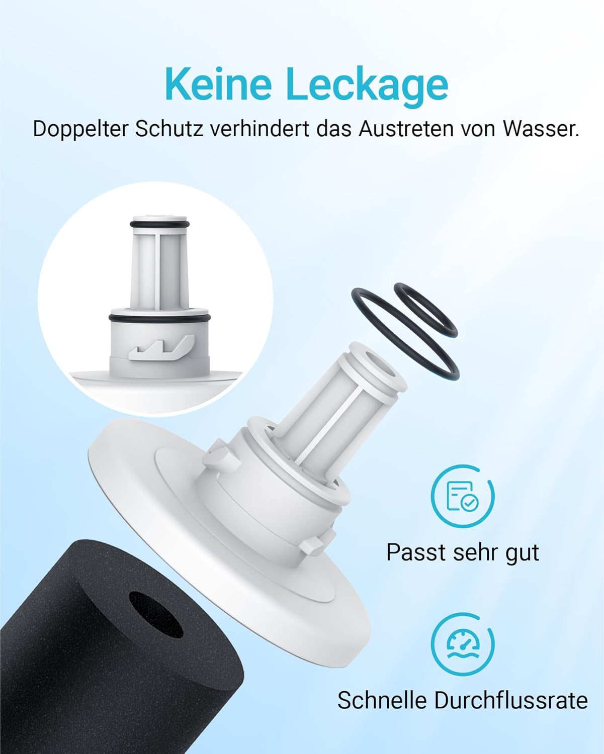 Kühlschrank-Wasserfilter-Set (2 Stück), 2 Count (Pack of 1)