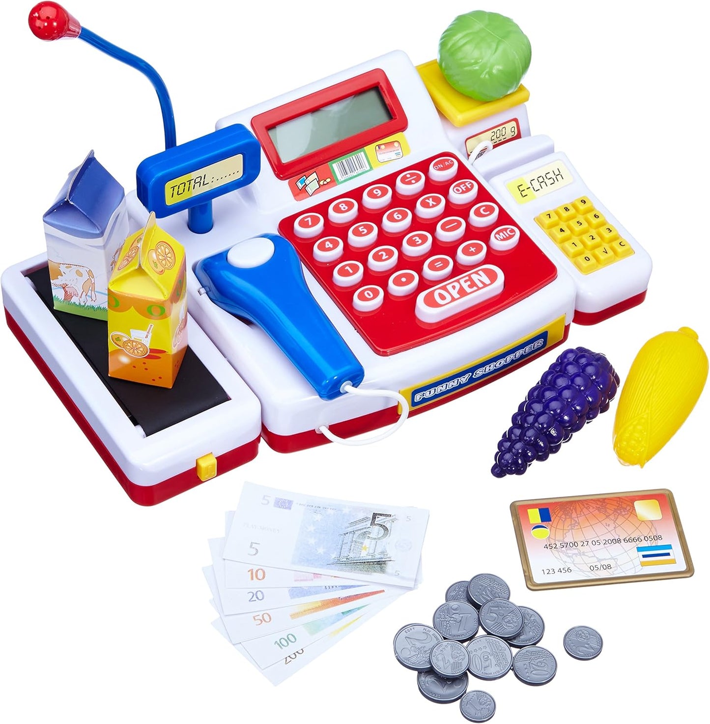 Supermarktkasse mit Scanner, Supermarktkasse