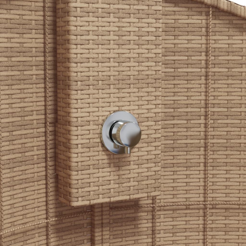 Outdoor Gartendusche mit Lattenboden, Beige