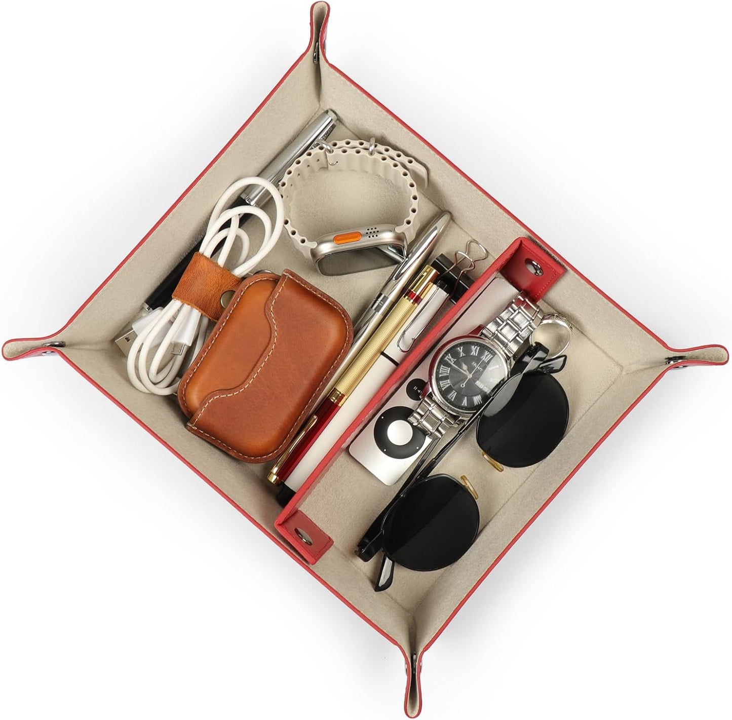 Hosentaschendepot Organizer, Rot 24 x 20 x 5 cm