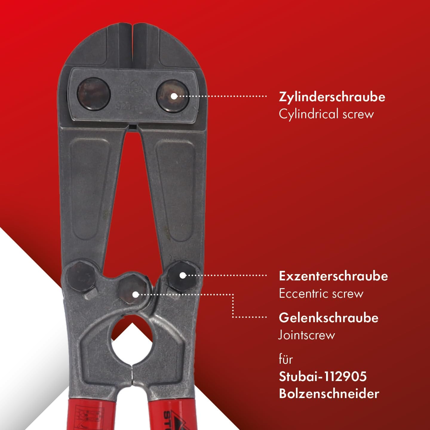 Ersatzkopf für den Stubai Bolzenschneider, Ersatzkopf / 920 mm Bolzenschneider