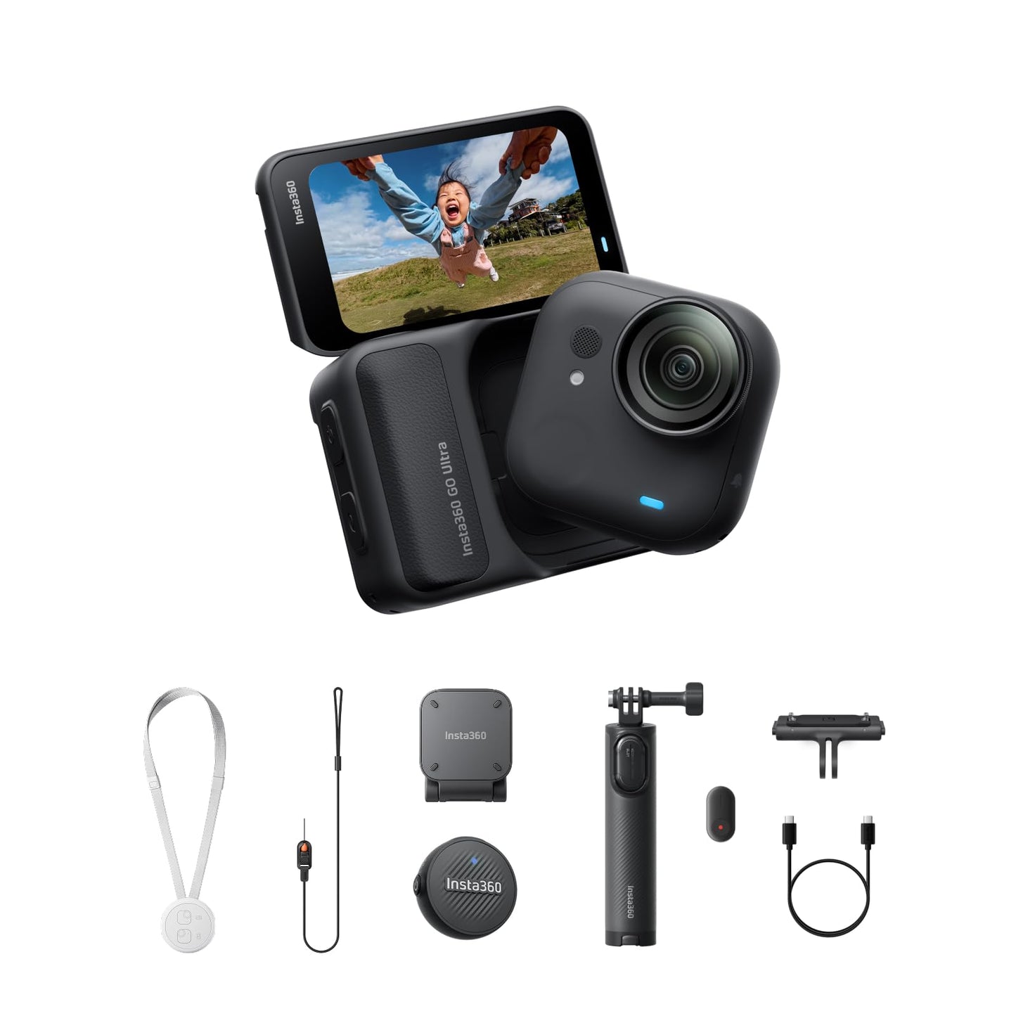 Ultra Vlogger-Bundle mit 4K Mini-Cam, FlowState-Stabilisierung, Nachtschwarz Vlogger-Bundle
