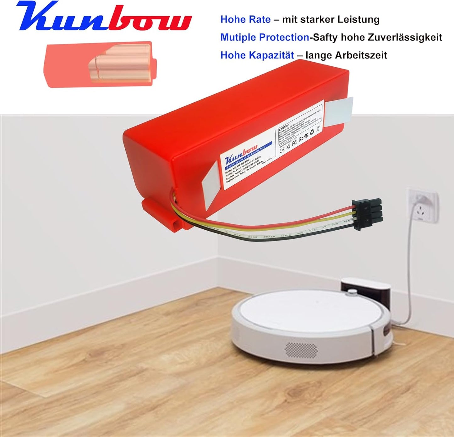 Ersatzakku für Xiaomi Roboter-Staubsauger