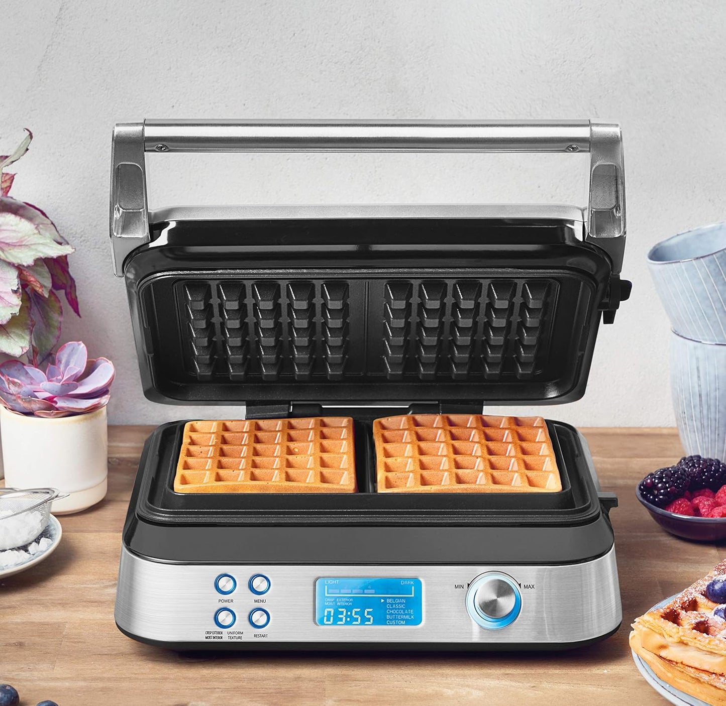 Waffeleisen Advanced Control mit 5 Programmen, Single