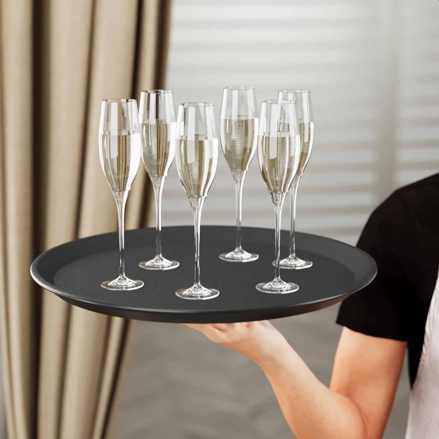 Rutschfestes Kellnertablett-Set (2 Stück, 35 cm), 2